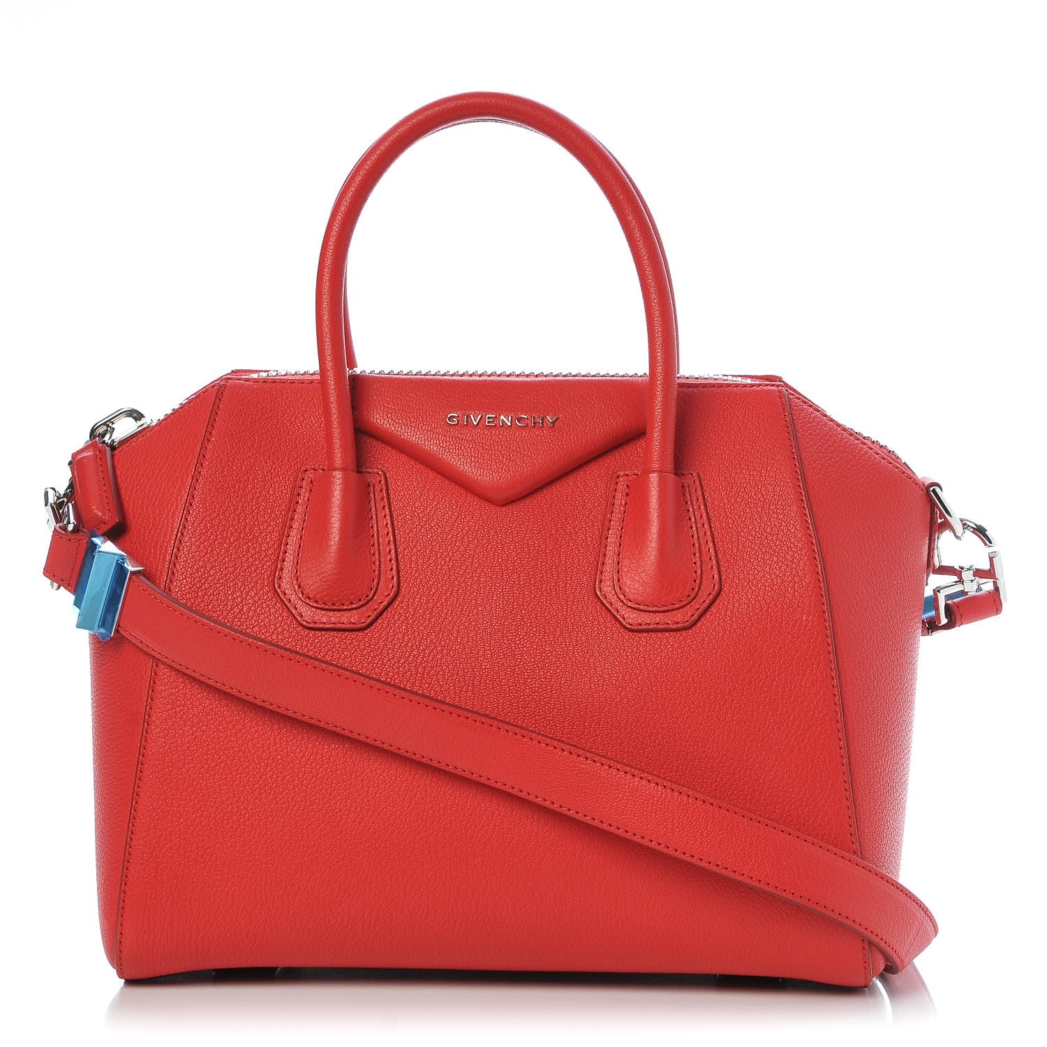 Givenchy Sugar Goatskin Small Antigona Red 1 of 8