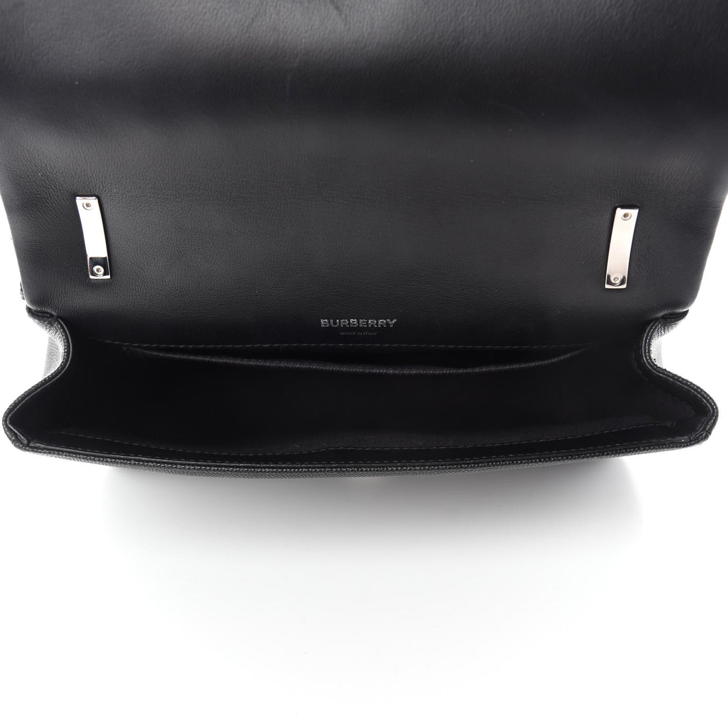 Grainy Calfskin Quilted Lola Bag Black