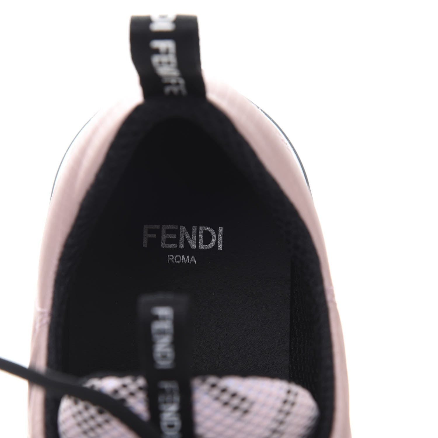 Fendi Nylon FFreedom Sneakers 37.5 White Rosa 7 of 10