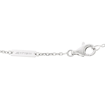 Van Cleef & Arpels 18K White Gold Mother of Pearl Vintage Alhambra Pendant Necklace 4 of 6