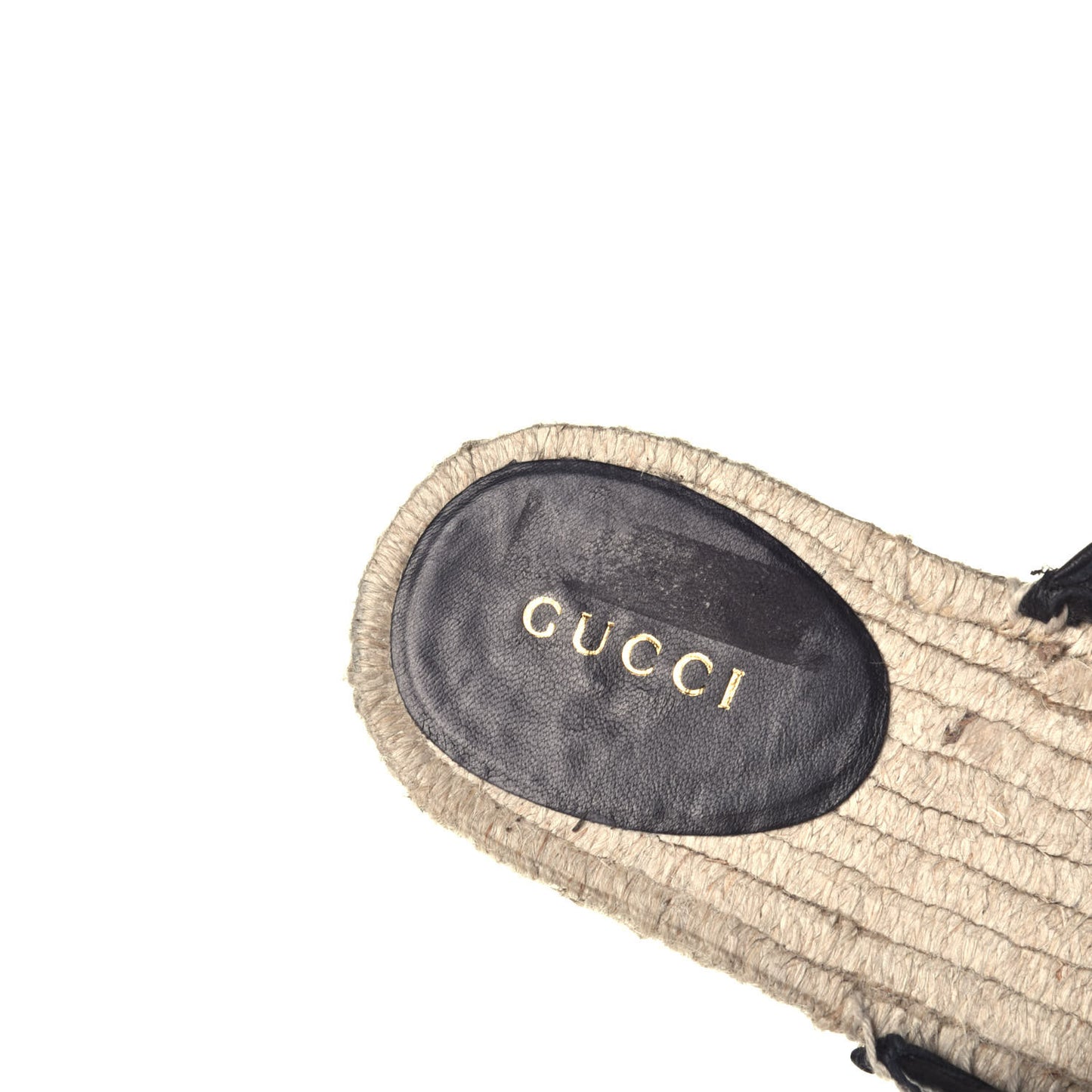 Nappa Matelasse GG Marmont Espadrille Slippers 36.5 Black
