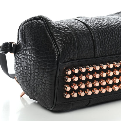 Alexander Wang Pebbled Lambskin Rockie Black Rose Gold Hardware 7 of 11