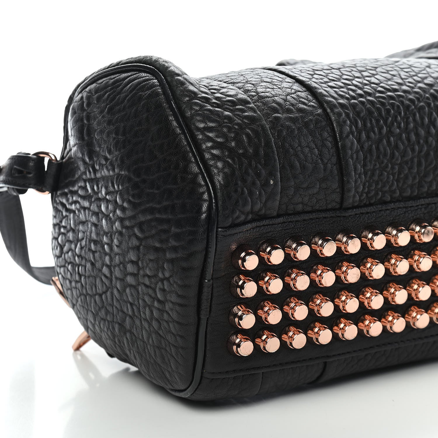 Alexander Wang Pebbled Lambskin Rockie Black Rose Gold Hardware 7 of 11