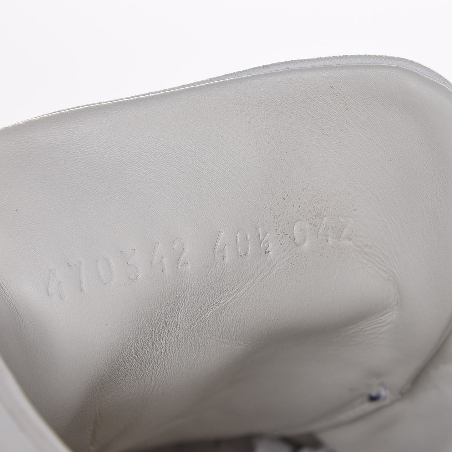 Calfskin Ayers Web Blind for Love Embroidered Ace Sneakers 40.5 White