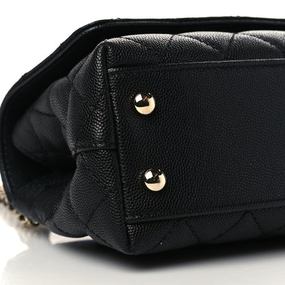 Chanel Caviar Quilted Extra Mini Coco Handle Flap Black 8 of 9