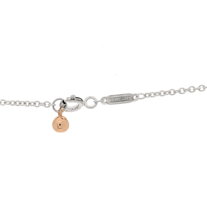 Tiffany Sterling Silver 18K Rose Gold Blue Topaz Return to Tiffany Love Bugs Necklace 4 of 4