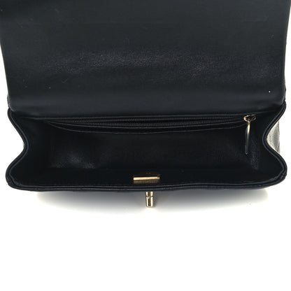 Chanel Lambskin Quilted Mini Top Handle Rectangular Flap Black 5 of 12