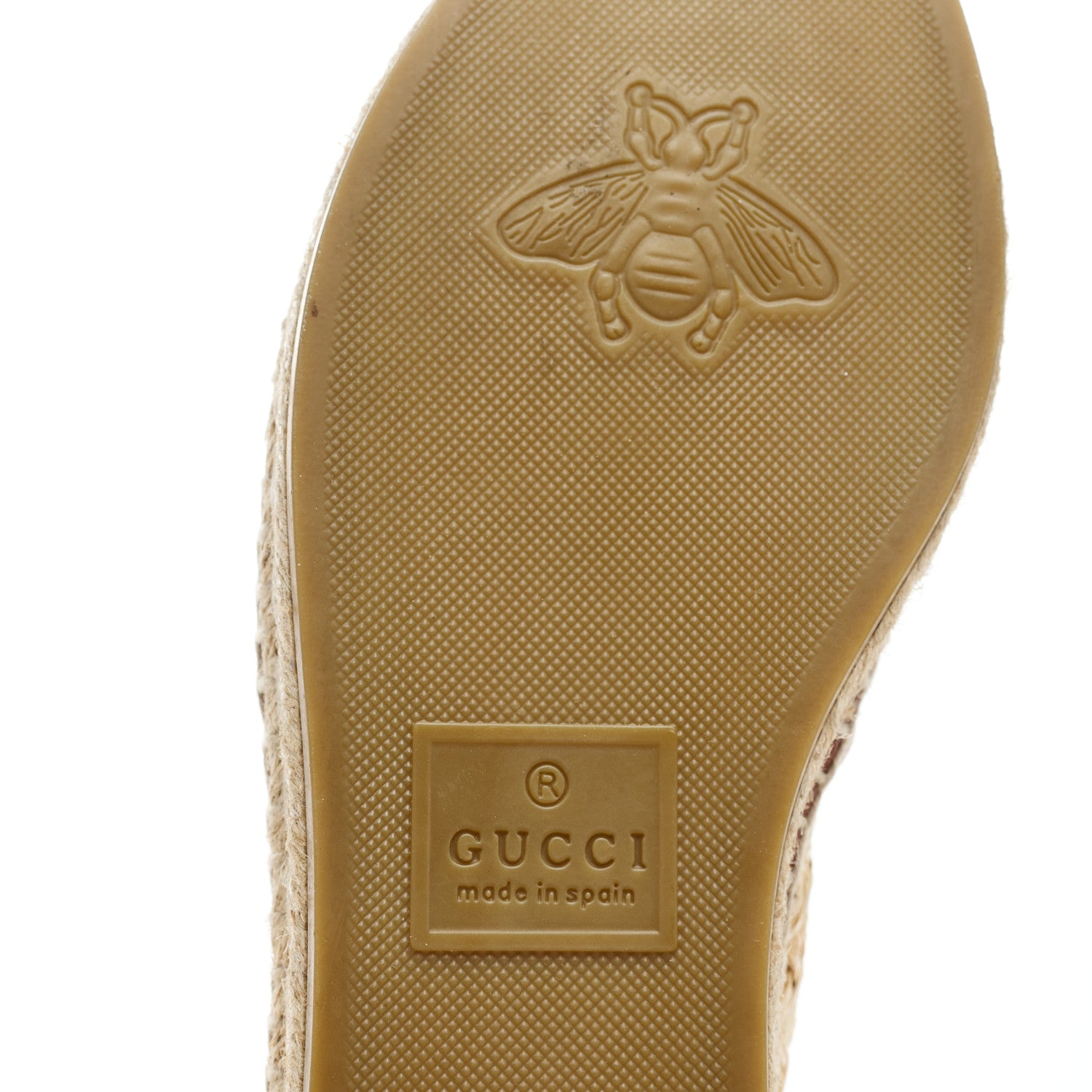 Gucci Raffia Harness Calfskin Interlocking G Adela Espadrilles 37.5 Palmi Naturale Harness Brown 9 of 9