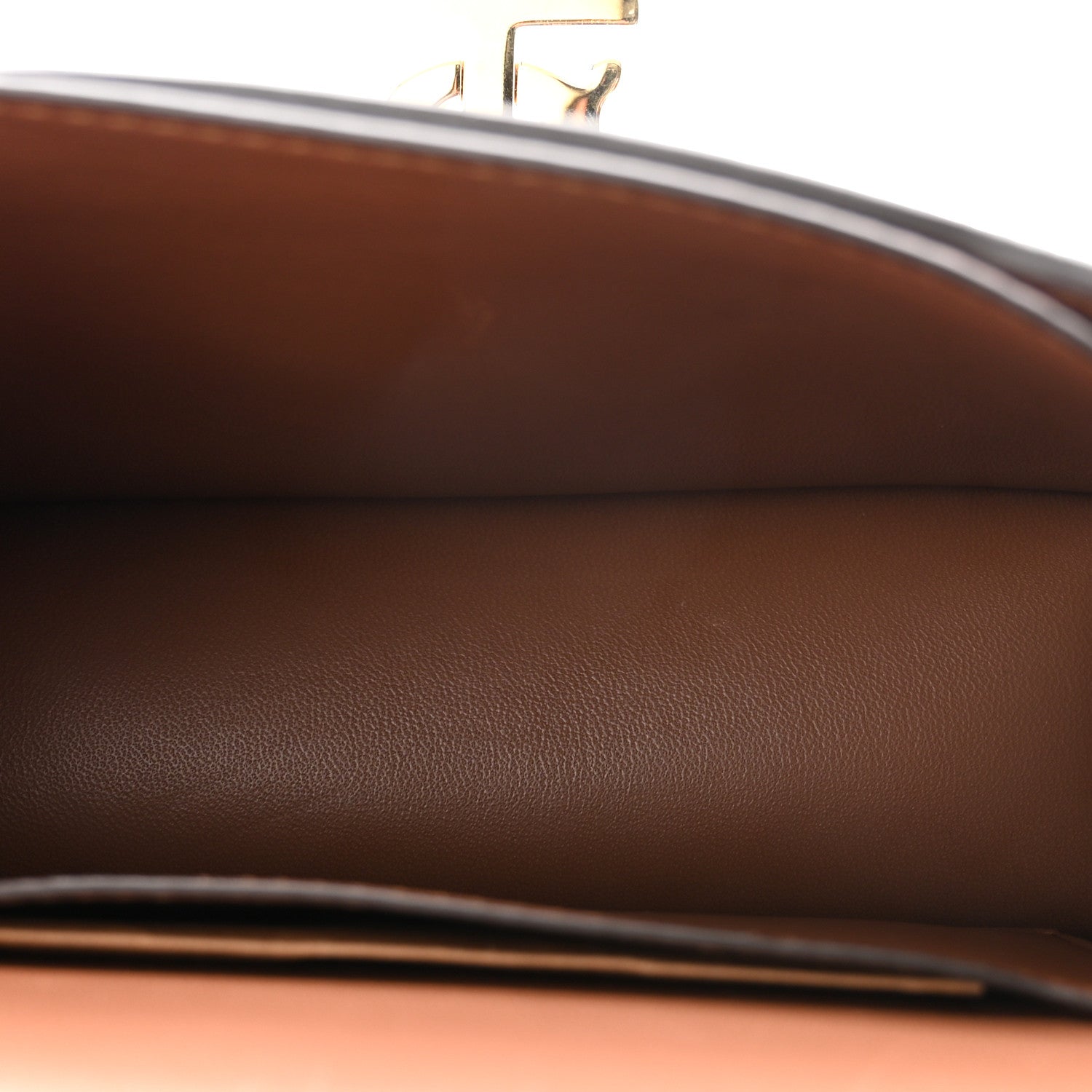Burberry Canvas Calfskin Mini TB Bag Natural Malt Brown 5 of 9