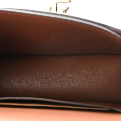 Burberry Canvas Calfskin Mini TB Bag Natural Malt Brown 5 of 9