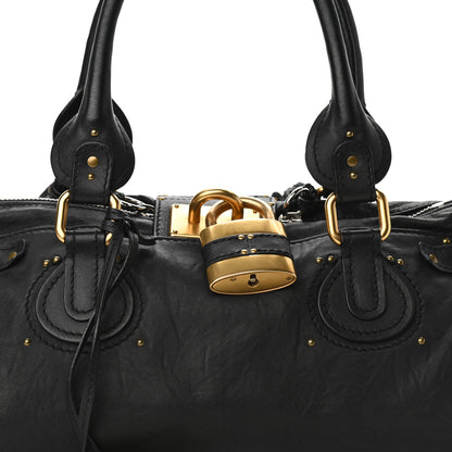 Chloe Calfskin Medium Paddington Satchel Black 7 of 9