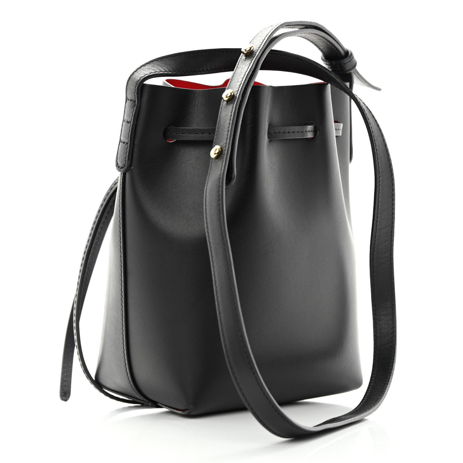 Mansur Gavriel Calfskin Mini Mini Bucket Bag Black Flamma 3 of 12