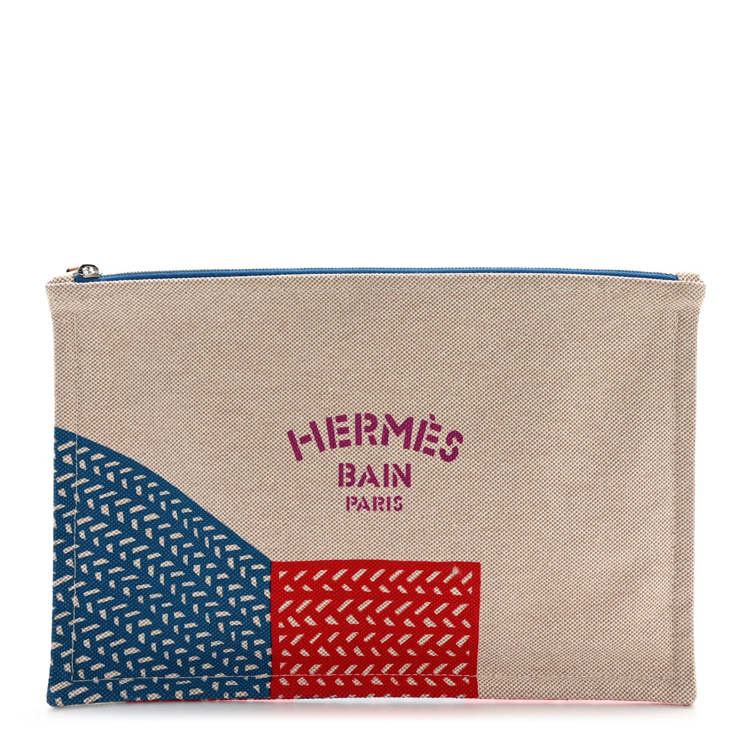 Hermes Toile Large Bain Poisson Natte Case 1 of 6