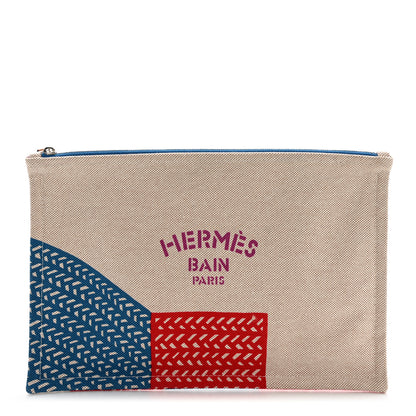 Hermes Toile Large Bain Poisson Natte Case 1 of 6
