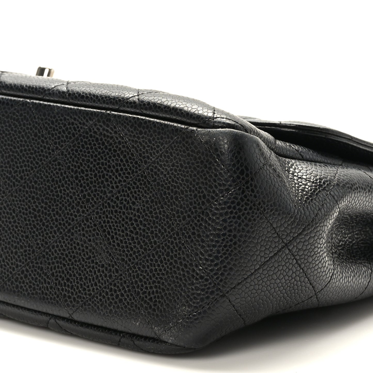 Caviar Quilted Jumbo Single Flap Black