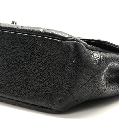 Chanel Caviar Quilted Jumbo Single Flap Black 9 of 9