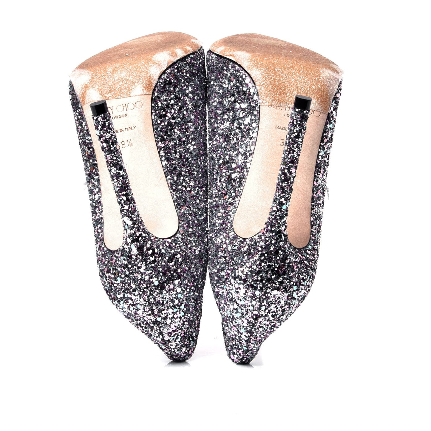 Glitter Pointy Toe Romy 100 Pumps 38.5