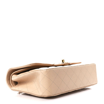 Chanel Caviar Quilted Medium Double Flap Beige 4 of 12