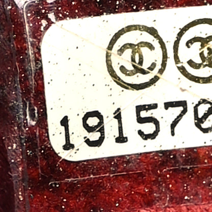 Chanel Plexiglass Lambskin Framed Flap Bag Clutch Black 8 of 14