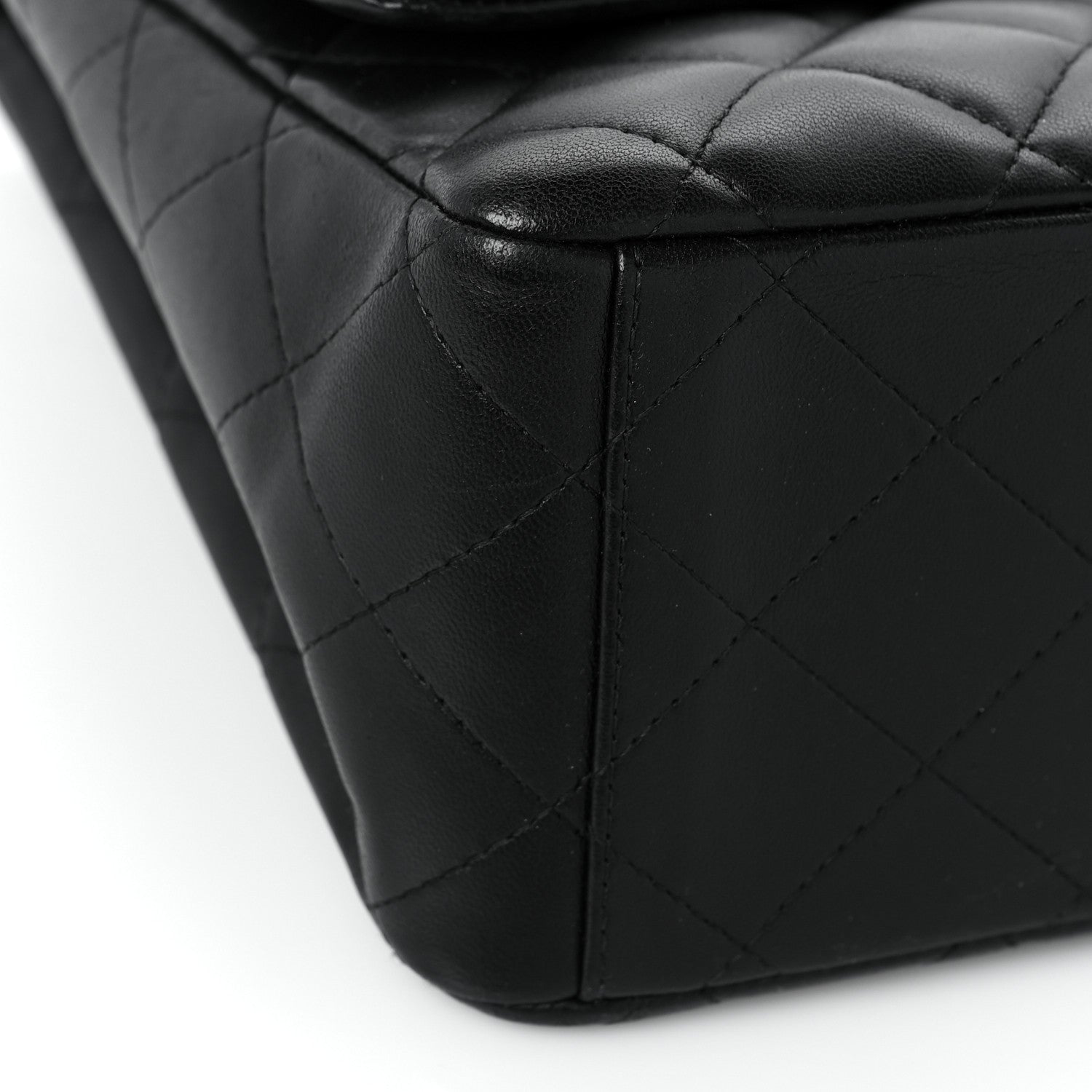 Chanel Lambskin Quilted Maxi Double Flap Black 8 of 9