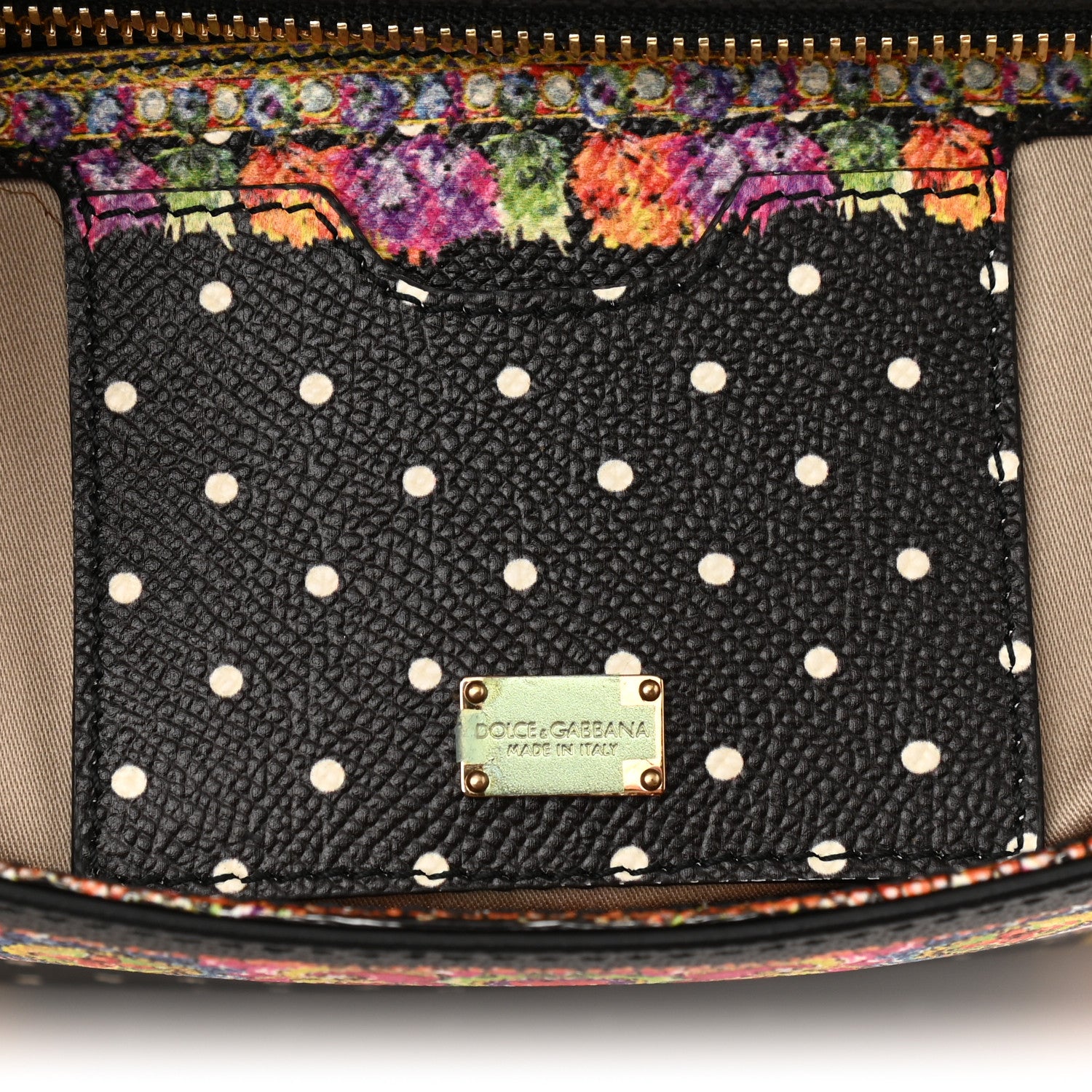 Dolce & Gabbana Dauphine Fan Foulard Medium Miss Sicily Satchel Black Multicolor 6 of 16