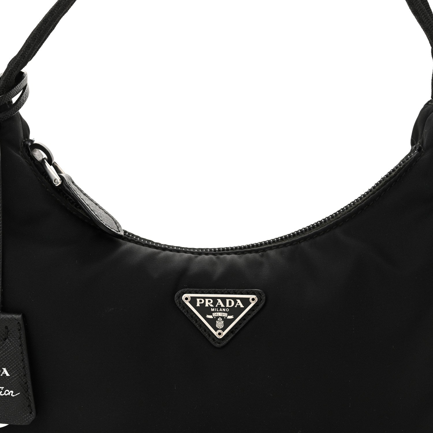 Prada Tessuto Nylon Mini Re-Edition 2000 Bag Black 8 of 13