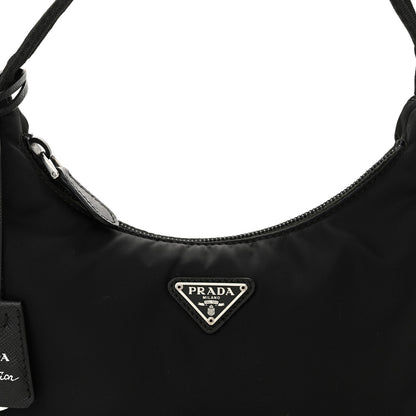 Prada Tessuto Nylon Mini Re-Edition 2000 Bag Black 8 of 13