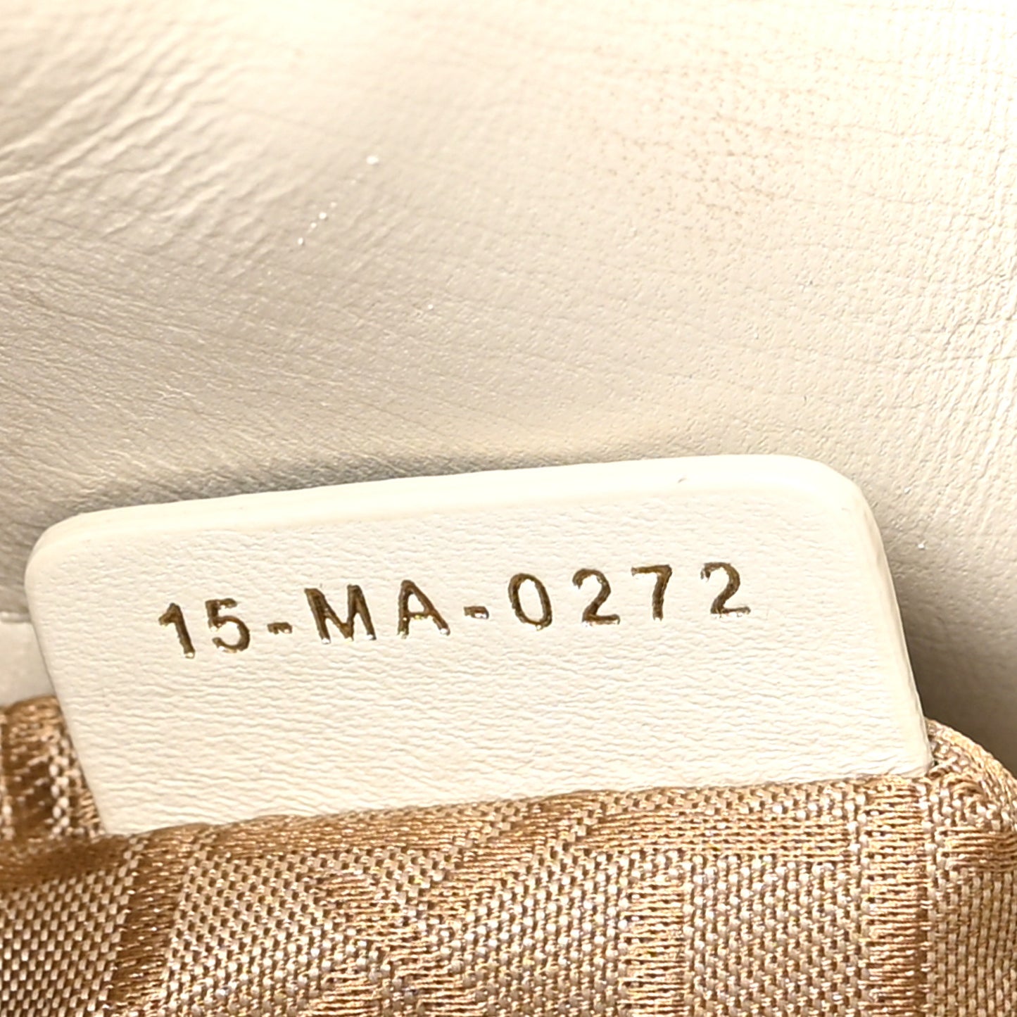 Lambskin Cannage Small Lady Dior White