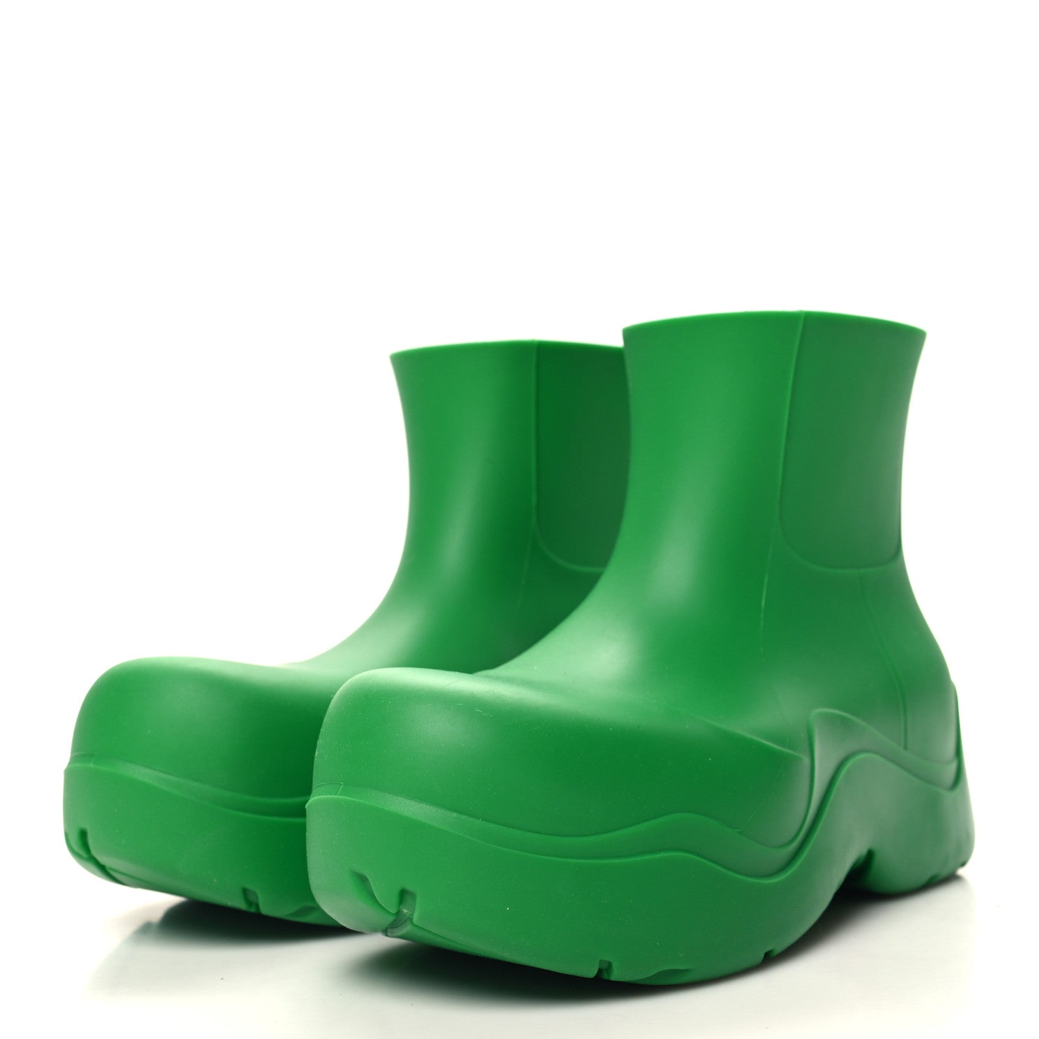 Bottega Veneta Rubber Puddle Ankle Boots 37 Grass 3 of 8