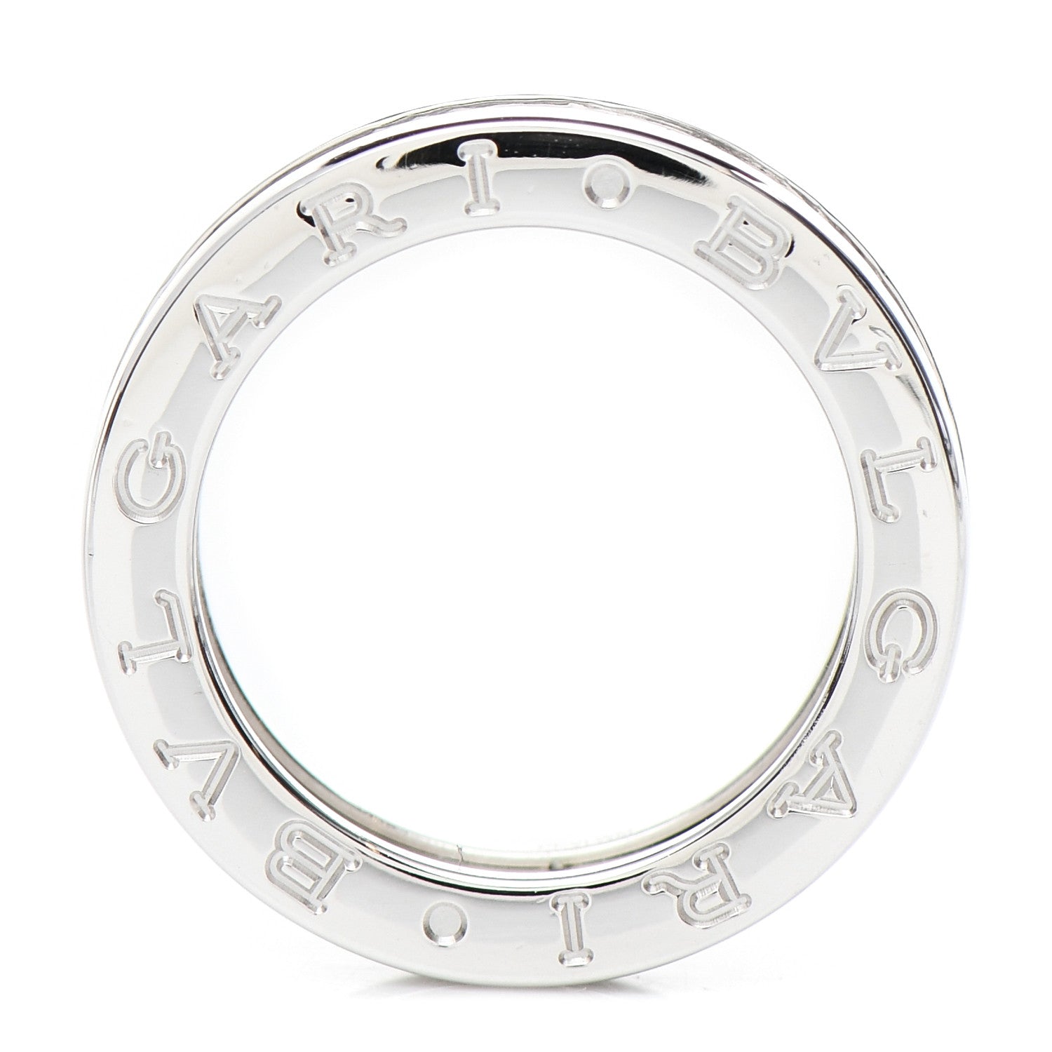 Bulgari 18K White Gold B.Zero1 One-Band Ring 50 5.25 4 of 5