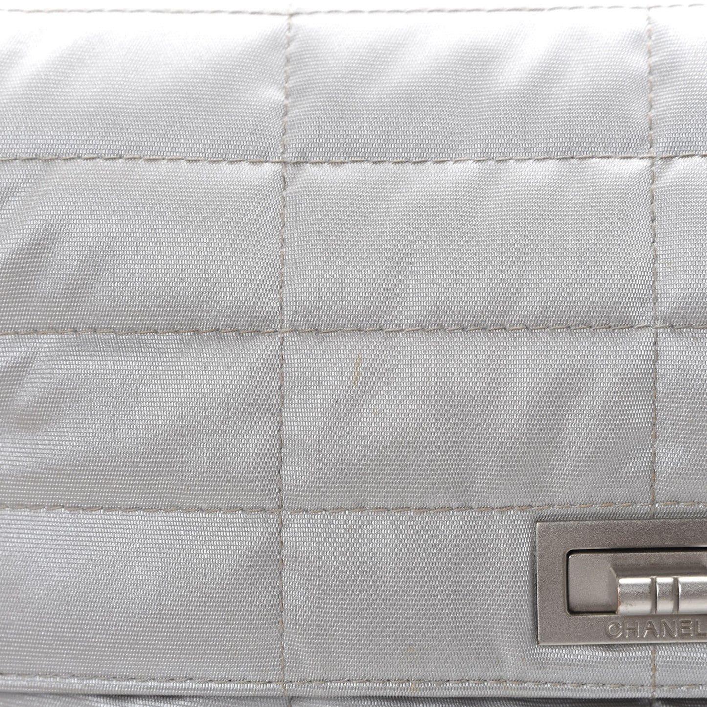 Canvas Chocolate Bar Mademoiselle Flap Grey