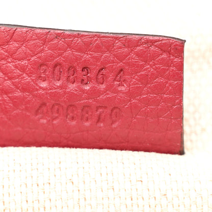 Gucci Pebbled Calfskin Studded Small Soho Disco Bag Soft Burgundy 7 of 12