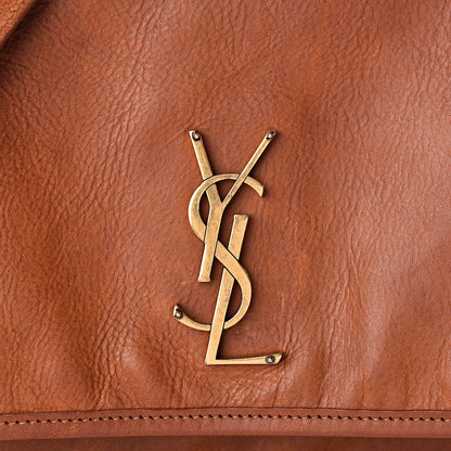 Saint Laurent Calfskin Monogram Medium Niki Chain Satchel Cognac 9 of 15