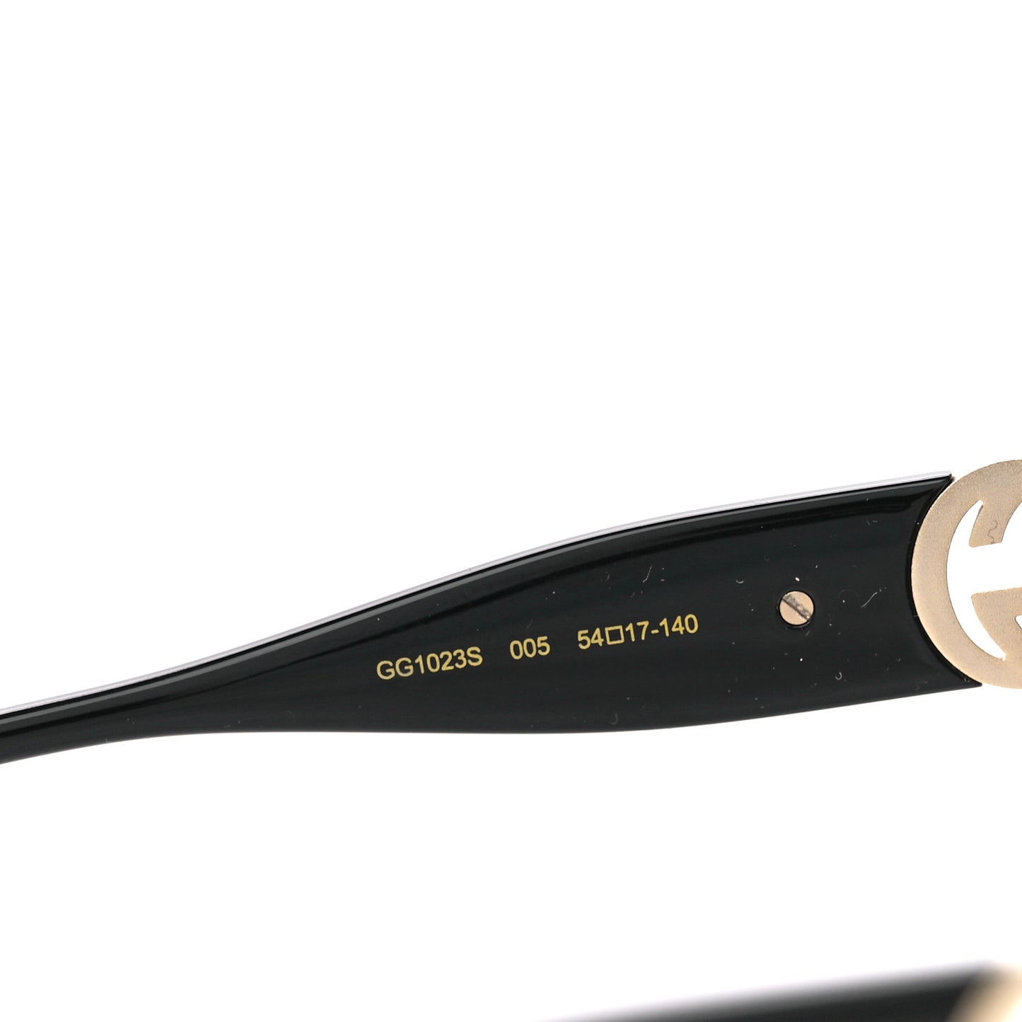 Acetate Square Frame Chain Sunglasses GG1023S Black