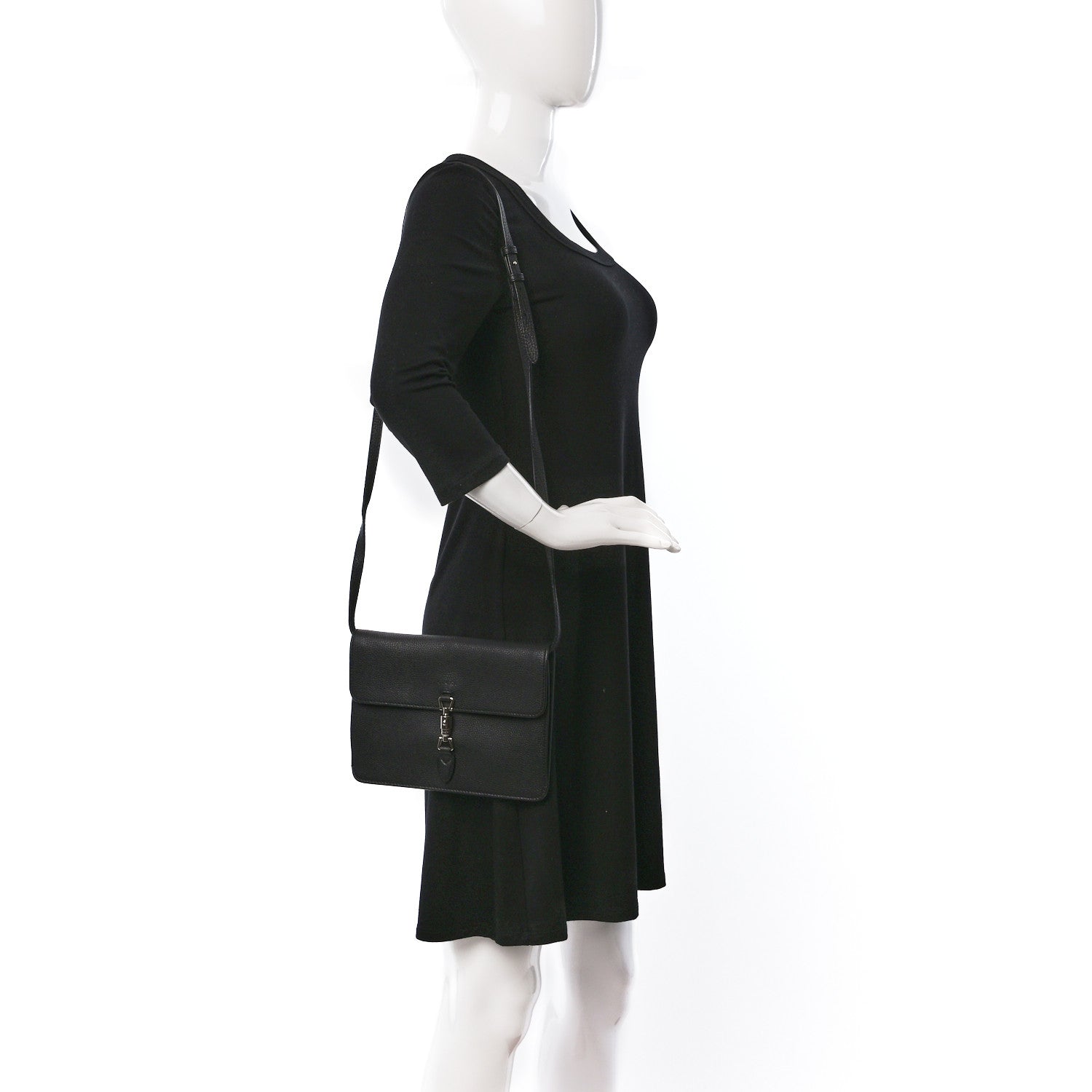 Gucci Soft Calfskin Small Jackie Shoulder Bag Black 2 of 8