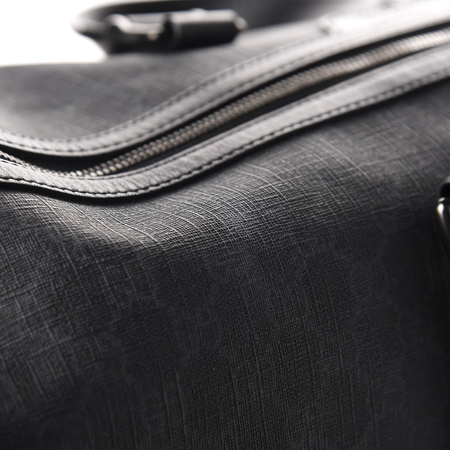 Gucci GG Supreme Monogram Medium Carry-On Duffle Bag Black Grey 7 of 10