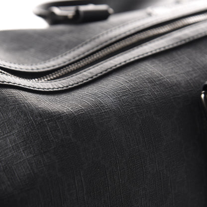 Gucci GG Supreme Monogram Medium Carry-On Duffle Bag Black Grey 7 of 10