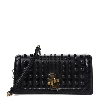Bottega Veneta Nappa Sphere Knot Clutch Black 1 of 7