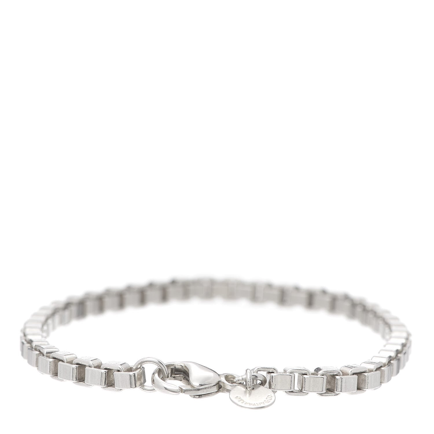 Tiffany Sterling Silver 4mm Venetian Link Bracelet 3 of 6
