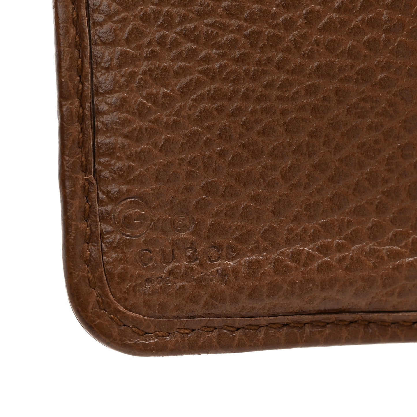 Monogram Dollar Calfskin Zip Around French Wallet Beige Ebony Tabacco