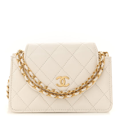 Chanel Quilted Flap With Chain White 1 of 11
