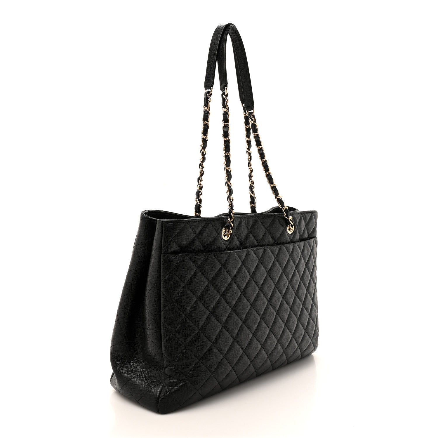 Chanel Caviar Quilted Large Shopping Tote Black 3 of 16