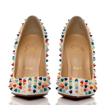 Christian Louboutin Gomme Pigalle Spikes 120 Pumps 36.5 White Multicolor 2 of 10