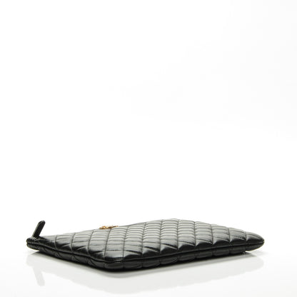 Chanel Lambskin Quilted Medium Boy Cosmetic Case Black 4 of 7