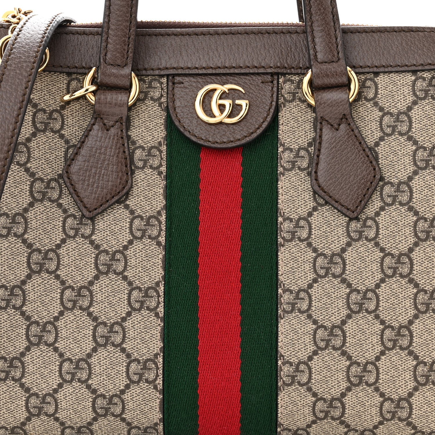 Gucci GG Supreme Monogram Small Ophidia Tote Bag Brown 8 of 12