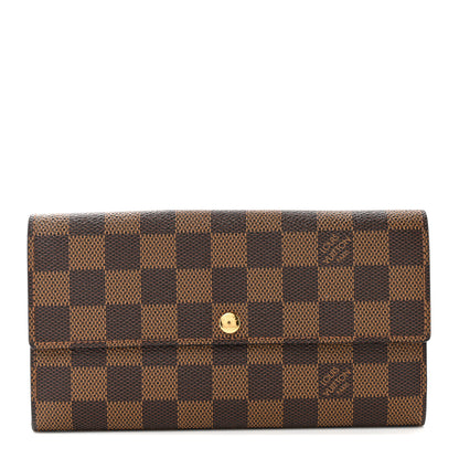 Louis Vuitton Damier Ebene Sarah Wallet 1 of 7