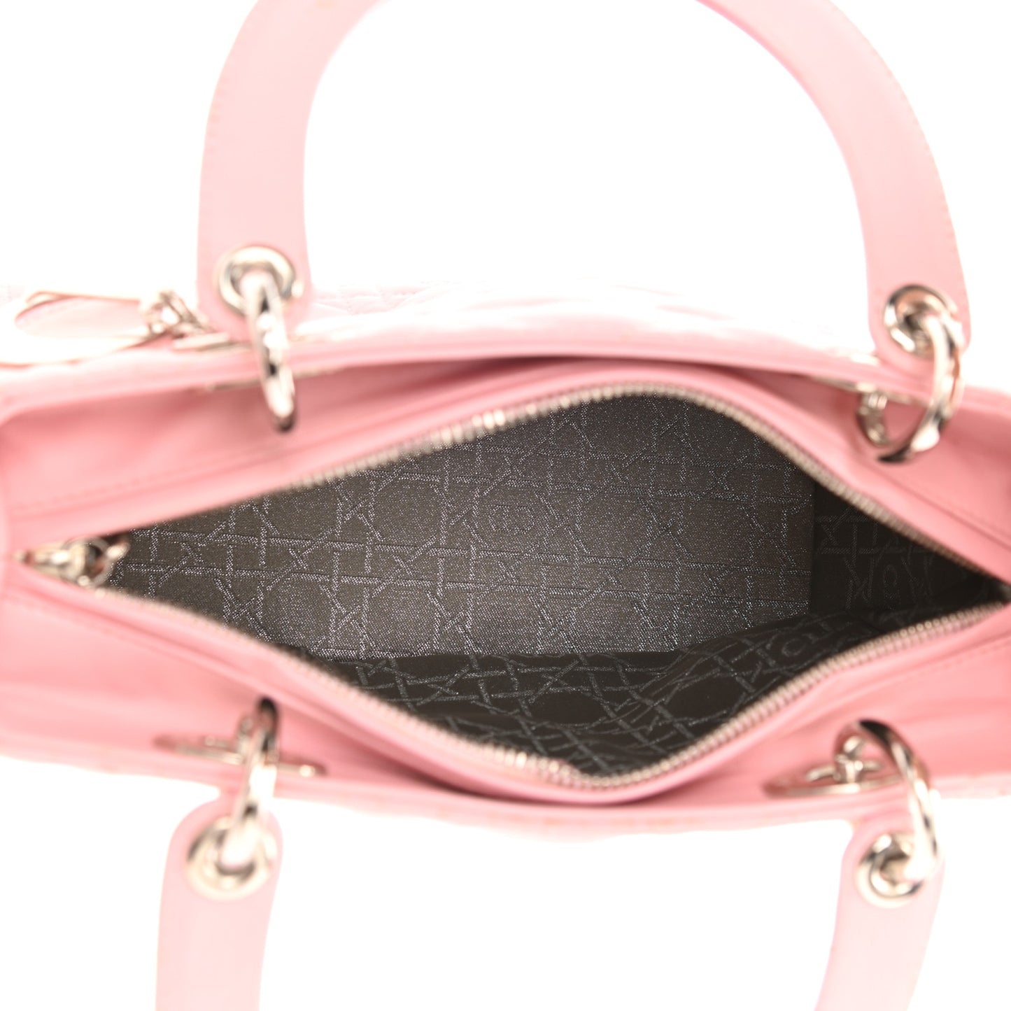 Lambskin Cannage Medium Lady Dior Light Pink
