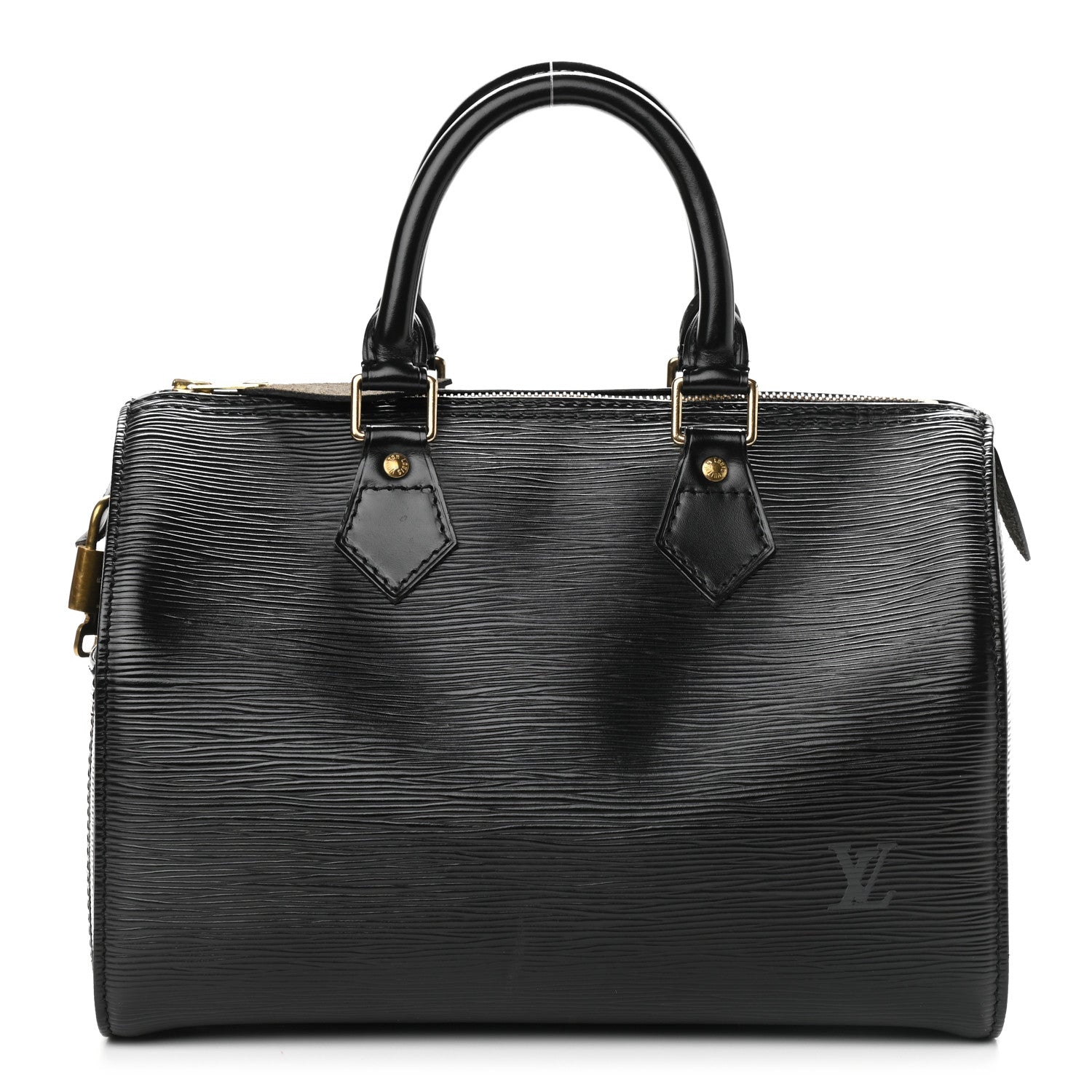 Louis Vuitton Epi Speedy 25 Black 2 of 10