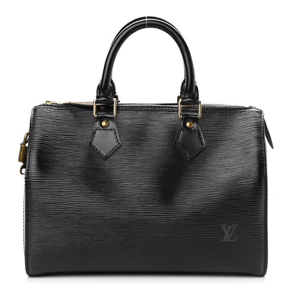Louis Vuitton Epi Speedy 25 Black 2 of 10