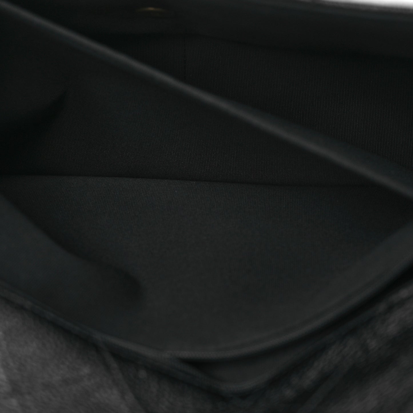 Grained Calfskin Quilted XXL Travel Flap Bag Black